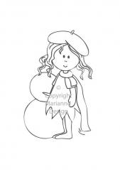 Marianne Design Clear Stempel fairy betty winter 