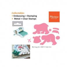 Marianne Design Collectable Stanz- und Prägeschablone Eline's Polar bear 