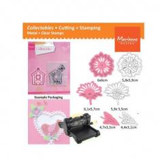 Marianne Design Collectables Stanz- & Prägeschablone Blumen und Blätter 