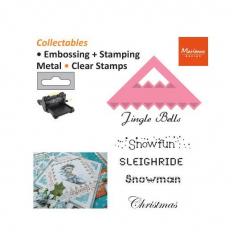 Marianne Design Collectables Stanz- & Prägeschablone Corner und wintersentiments (UK) 