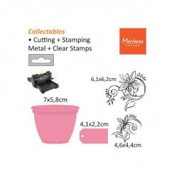 Marianne Design Collectables Stanz- & Prägeschablone Flowerpot 