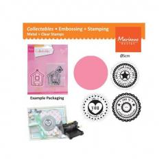 Marianne Design Collectables Stanz- & Prägeschablone Kreis Stanze sentiments 