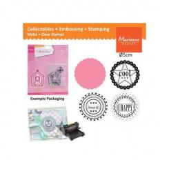 Marianne Design Collectables Stanz- & Prägeschablone Muschel Stanz sentiments 