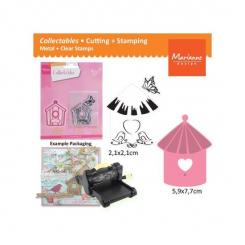 Marianne Design Collectables Stanz- & Prägeschablone Vogelhaus Vögel 