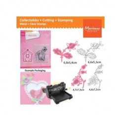 Marianne Design Collectables Stanz- & Prägeschablone Zwei Blumen 