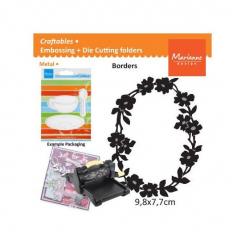 Marianne Design Craftables Stanz- & Prägeschablone Blume Grenze oval 