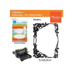 Marianne Design Craftables Stanz- & Prägeschablone Blumen Rechteck 