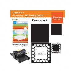 Marianne Design Craftables Stanz- & Prägeschablone Passepartout Quadrat 
