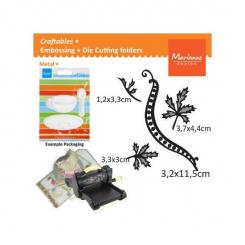 Marianne Design Craftables Stanz- & Prägeschablone Tiny's swirls & leaves 1 