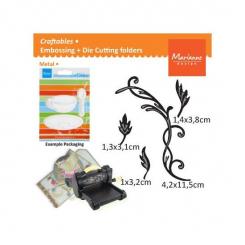 Marianne Design Craftables Stanz- & Prägeschablone Tiny's swirls & leaves 2 