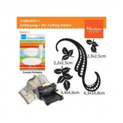 Marianne Design Craftables Stanz- & Prägeschablone Tiny's swirls & leaves 3 