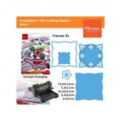 Marianne Design Creatables Stanz- & Prägeschablone Anja Quadrate 