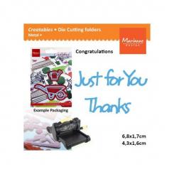 Marianne Design Creatables Stanz- & Prägeschablone Just for you thanks 