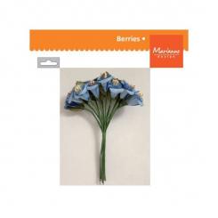 Marianne Design Dekoration Papierblumen blau 