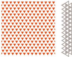 Marianne Design Embossing folder + Stanzschablone Kleine Dreiecke 