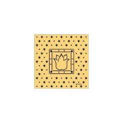 Marianne Design Hintergrund Emboss. Viereck mit Tulp 13,5X13,5cm 