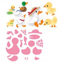 Marianne Design Stanz und Prägeschablone Collectable Eline`s Enten Familie 