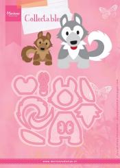 Marianne Design Stanz und Prägeschablone Collectable Eline's Husky 