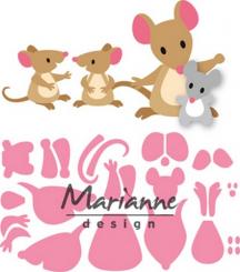 Marianne Design Stanz und Prägeschablone Collectable Eline`s Mäuse Familie 