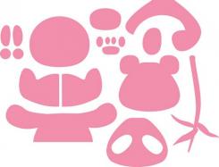 Marianne Design Stanz und Prägeschablone Collectable Eline's Panda & Bär 