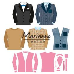 Marianne Design Stanz und Prägeschablone Collectable Herren Kleiderschrank 