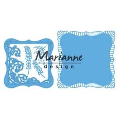 Marianne Design Stanz und Prägeschablone Creatable Anja`s Quadrat mit Swirls 
