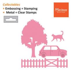 Marianne Design Stanzschablone Collectable Dorf Dekoration Set 2 