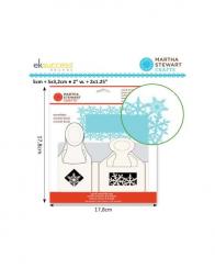 Martha Stewart Stanzer winter snow set Large  5+5x3,2cm 