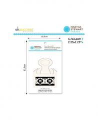 Martha Stewart deep edge Stanzer antique flower 5,7x3,2cm 