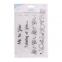 Me To You embossing folder 5``x7" Greetings & Borders 