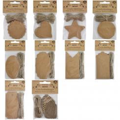 Meyco Geschenkanhänger aus Kraftpapier inkl Kordel 