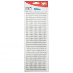 Meyco Halbperlen, selbstklebend - 4mm / 448 Stk. Silber 