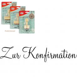 Meyco Holz Stempel "Zur Konfirmation" 60 x 12 mm 