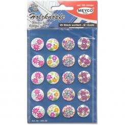 Meyco Holzknöpfe mit Motiven bedruckt Ø 18mm, 20 Stck.  