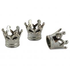 Meyco Streuteile Krone Silber ca. 10 x 10mm / 4 Stk. 