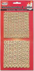 Meyco Wachsdekor Alphabet und Zahlen 158tlg gold gold