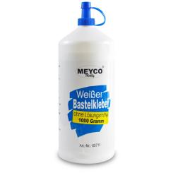 Meyco Weißer Bastelkleber - Trocknet transparent 1000g 1000g