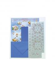 Meylo 3D Pyramiden Weihnachts-Set blau 