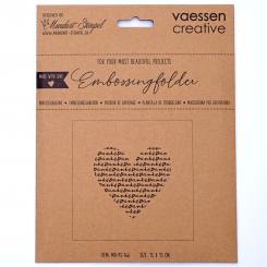 Mundart Stempel - Deutsch Text Prägefolder 15 x15cm "Danke" 