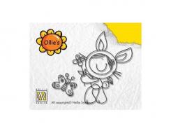 Nellie Snellen Clear Stempel Ollie bunny-girl7,5x5,5cm 