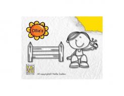 Nellie Snellen Clear Stempel Ollie fence 7,5x5,5cm 