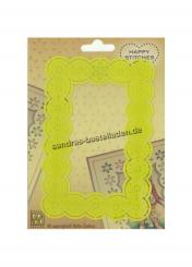 Nellie Snellen Happy Stitches Schablone rechteck 