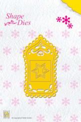 Nellie Snellen Shape Stanzer Christmas Label 