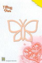 Nellie Snellen Stanzer Filling Die -  Butterfly / Schmetterling 9x6,5cm / 1tlg. 