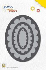 Nellie Snellen Stanzer Frame Dies Multi oval 
