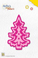 Nellie Snellen Stanzer frame dies Multi Weihnachtsbaum / 6tlg. 