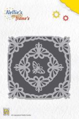 Nellie Snellen Stanzer frame dies Multi square Schmetterlinge / 5tlg. 