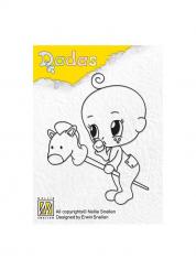 Nellie Snellen Stempel DADA Boy on horseback 