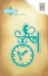 Nellie's Choice Vintasia Stanzschablone - Uhr 