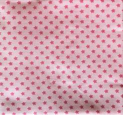Oaki Doki Baumwollstoff Webware "Baby" 50x70cm Sternchen Rosa Sternchen Rosa
